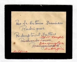 Mourning Cover Portuguese India 1953 Scarce