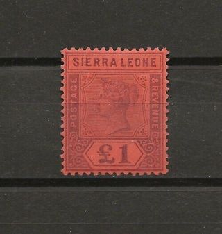 Sierra Leone 1896 Sg 53 Cat £325