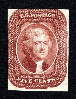 Usa 1856 Stamp Scott 12 Mng Cv=11000$