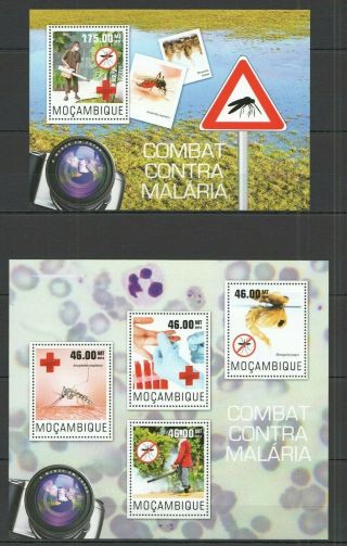 St2451 2014 Mozambique Red Cross Fight Agains Malaria Kb,  Bl Mnh