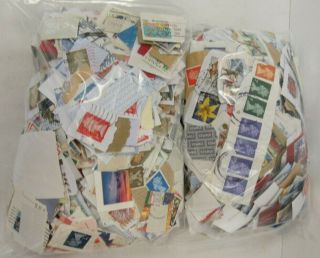 Unsorted 5KG charity stamps mixed UK,  foreign,  franked - TIV SC5 2