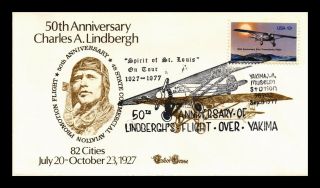 Dr Jim Stamps Us Charles Lindbergh Anniversary Tudor House Cover Yakima