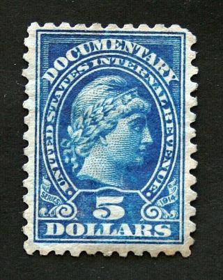 Rnv530 Scott R220,  $5 Documentary Stamp,  Mng,  Cv$105,  C1914,  S&h