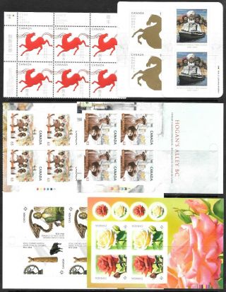 Canada 2014 Range Of Issues In Blocks/strips,  Um/mint Hinged.  Face $59.  82.