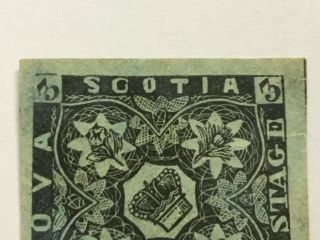 old stamp NOVA SCOTIA 3 d blue 1853 2