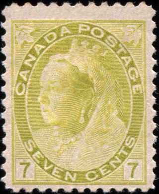 Canada Scott 81 Queen Victoria “numeral” Issue Mh Og (19239) 