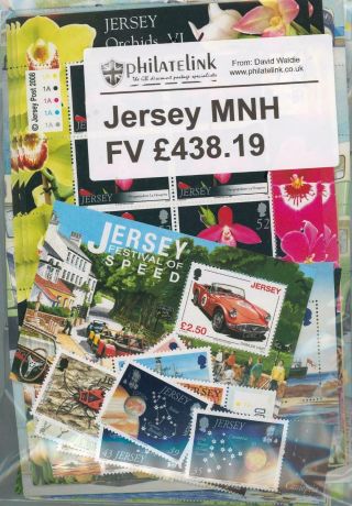 Jersey Face Value £631.  50 On Mnh Modern Postage Stamps,  Great Lot