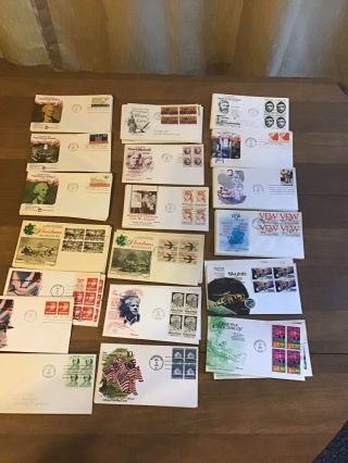 Us Fdc Lot,  First Day Cover Stamps Lot,  1970’s Stamps,  1960’s Stamps,  70,  Stamps
