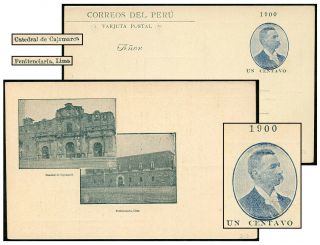 Peru 1900 1¢ Romana Psc Catedral/penitenciarÍa H&g 49
