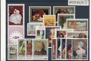 D280829 Upper Volta Paintings Selection Of Mnh Stamps