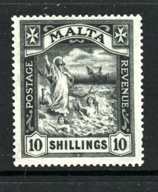 Malta 1921 - 22 10/ - Unmounted Sg 104 Cat £350