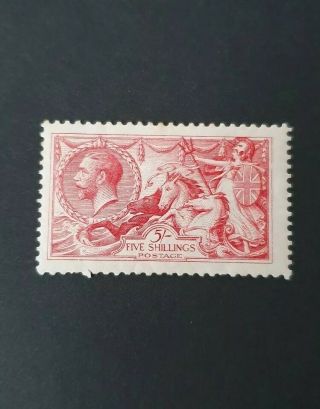 Gb Stamps King George V Sg 401 5s Rose Carmine Waterlow M/mint