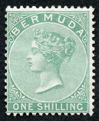 Bermuda Sg8 1/ - Green Wmk Crown Cc Perf 14 Fresh M/mint