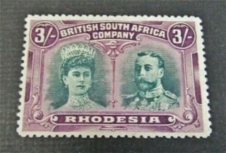 Nystamps British Rhodesia Stamp 114 Og H $225