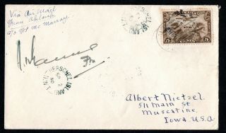 1929,  Herschel Island,  N.  W.  T.  Sp 2.  Aklavik N.  W.  T.  Signed By Rcmp Postmaster