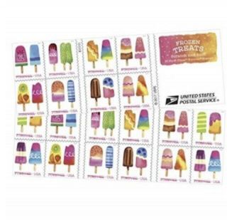 Frozen Treats Stamps Usps 1 Block 2,  000 Stamps Scratch N Sniff