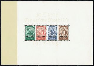 Germany Reich.  Mi.  Block 2,  Never Hinged.  Look Scans
