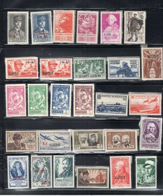 France Colonies Algeria Stamps Mostly Never Hinged Lot 51193