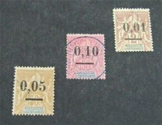 Nystamps French Madagascar Stamp 58 - 60 $32