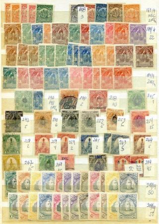 El Salvador,  165 Stamps Lot,  Vf