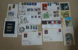 Malta First Day Covers 1964 - 1977.  Plus Post Cards Etc