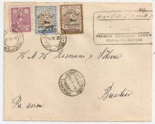 1928 Persa Middle East To Bushire First Flight Cover,  4/5kr Stamps
