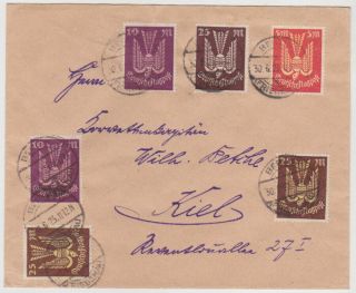 Germany Dr 1923 (30.  6. ) Inflat.  Cover Berlin Airs Franking Mi 212,  235 (2),  236 (2),  265