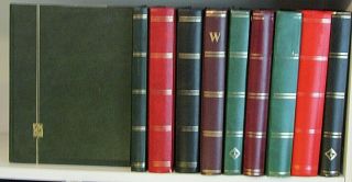 10 X Large 32/64 Page Stockbooks - Various Colours -