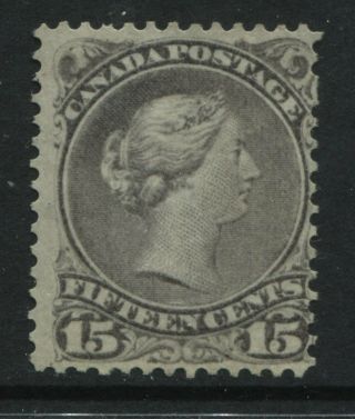 Canada 1868 15 Cents Large Queen No Gum