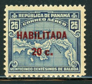 Panama Mh Selections: Scott C16a 20c/25c 17mm Schg (1932) Cv$200,