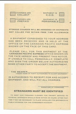 Express and Railway Advice.  Canadian Pacific Express Co. 4