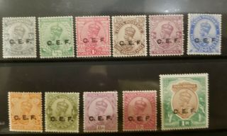 India Indian China Exp Force 1911 - 22 Kgv Set To 1r Scarce
