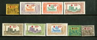 Tunisia Stamps B3 - 11 Vf Iog Lh Scott Value $280.  50
