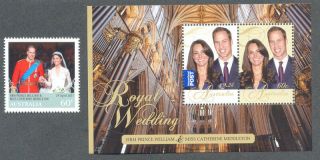 Australia - Royal Wedding 2011 - Mnh - 3592 & Min Sheet 3590 - Royalty