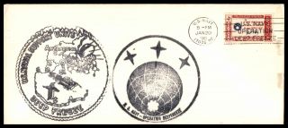 Us Navy 17038 Br Jan 20 1962 Operation Deep Freeze Cachet On Cover