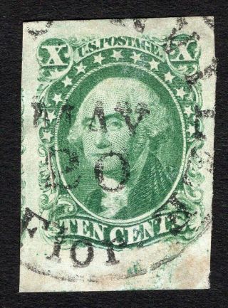 Usa 1855 Stamp Scott 14 Cv=160$ Lot2