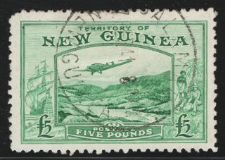Guinea 1935 Airmail £5 Emerald Green (sg205) Vfu £450