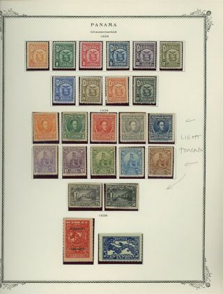 Panama Scott Specialty Album Page Lot 1 - Regular Post - See Scan - $$$
