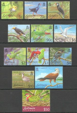S527 Solomon Islands Fauna Birds 1set Michel 42 Euro Mnh