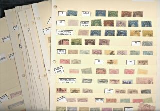 Ceylon &,  Accumulation Of Stamps Sheets