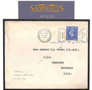 Ms4189 Gb Espionage 1947 Cover Rear Admiral Parry Naval Intelligence Division