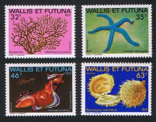 Wallis And Futuna Marine Life 4v Mnh Sg 410 - 413 Sc 294 - 297