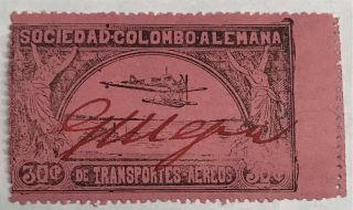 Colombia 1920,  Scadta 30c Cleu1.  Gmejía.  Mhog
