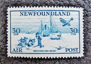 Nystamps Canada Newfoundland Stamp C15 Og Nh $42