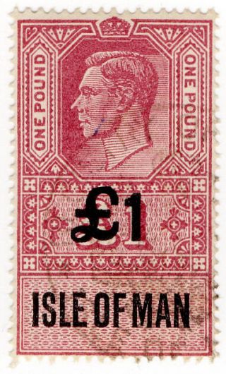 (i.  B) George Vi Revenue : Isle Of Man £1