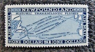 Nystamps Canada Newfoundland Stamp C11 Og H $105