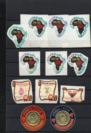 Sierra Leone 66 Different Never Hinged / Self Adhesive Stamps