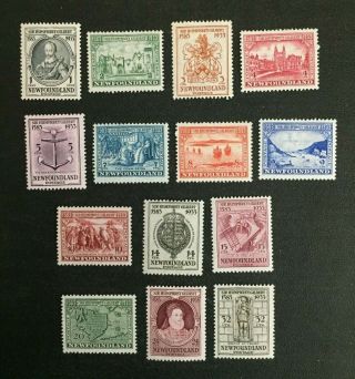 Newfoundland Stamp 212 - 225 Full Set Mh