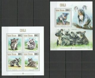 St1187 2013 Guinea - Bissau Animals Fauna Wild Coala 1kb,  1bl Mnh Stamps