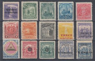 Salvador Sc 158/230 Mog.  1896 - 1900 Issues,  15 Different Singles,  Mostly Lh,  F - Vf
